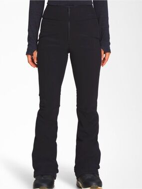 NWT The North Face Black Snow Ski Pants Fitted High Waist Windwall Amry Size 4